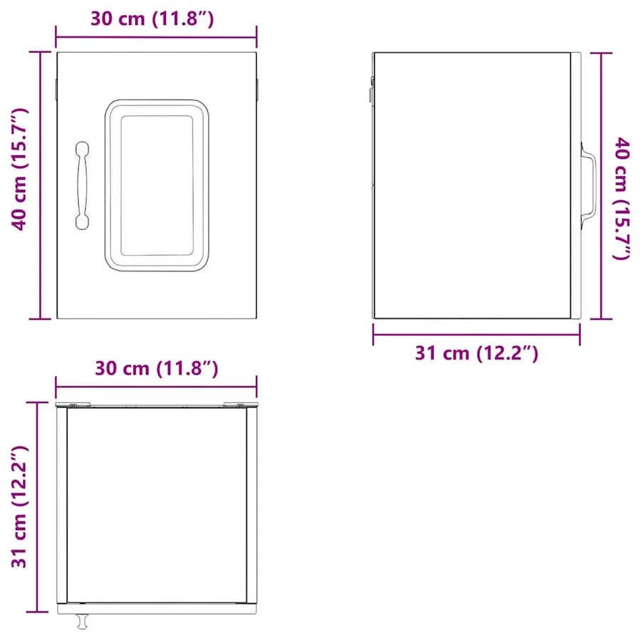 Panneau de lave-vaisselle Kalmar 2 pcs Blanc brillant - 15
