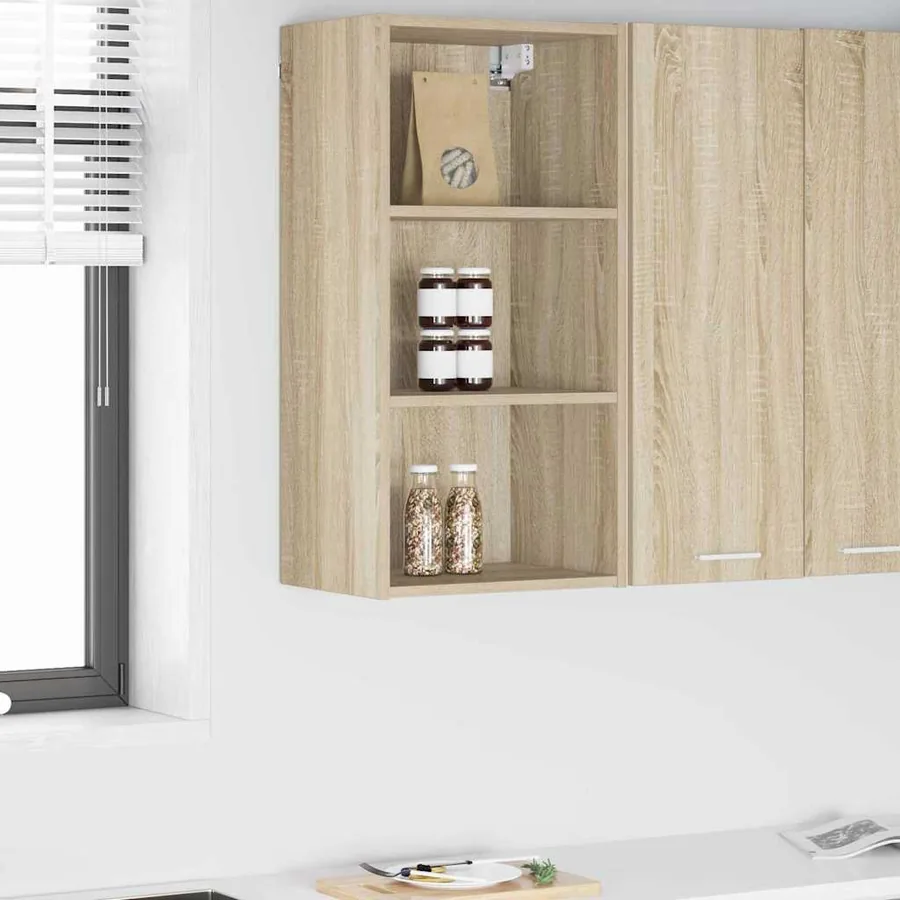 Armoire suspendue avec stockage Chêne Sonoma 40 x 29,5 x 80 cm