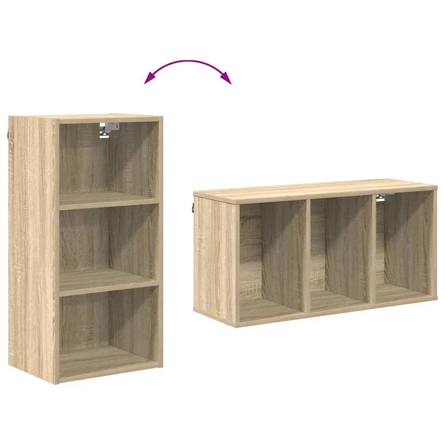 Armoire suspendue avec stockage Chêne Sonoma 40 x 29,5 x 80 cm - 10