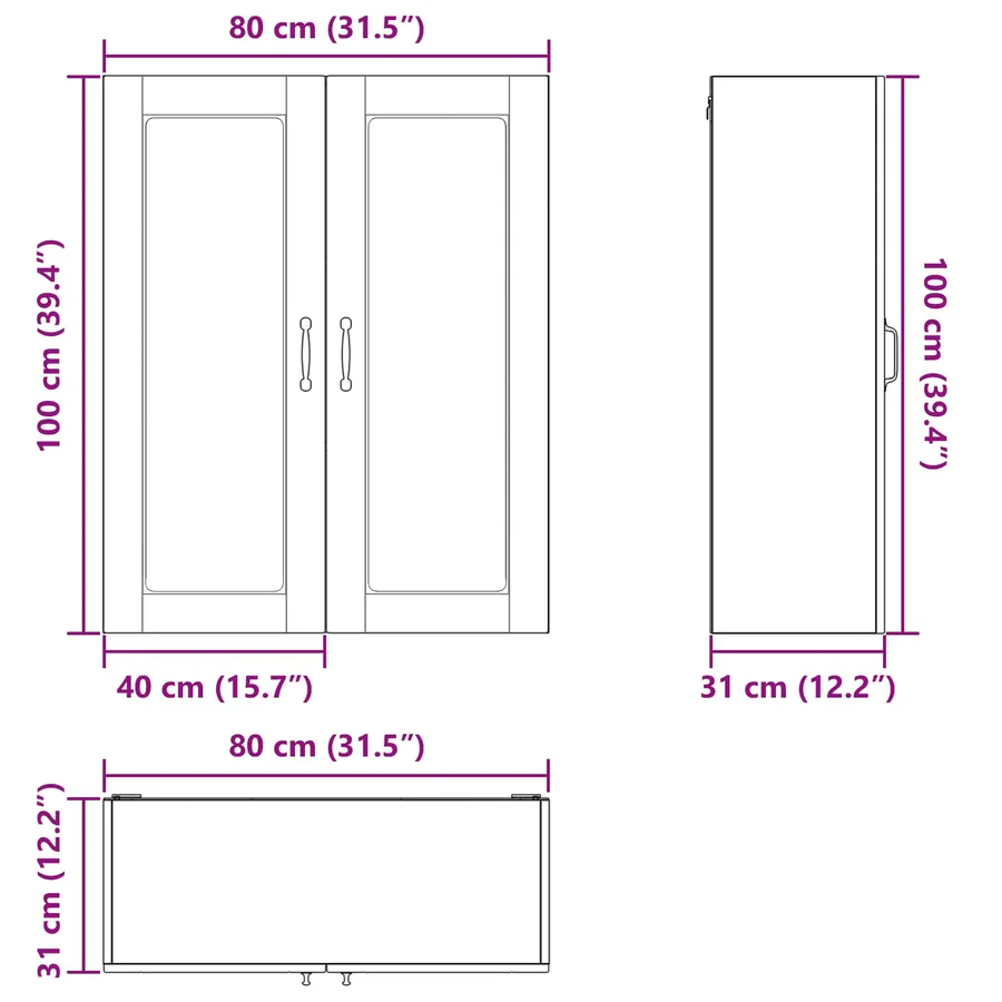 Panneau de lave-vaisselle Kalmar Blanc 80 x 31 x 100 cm - 11