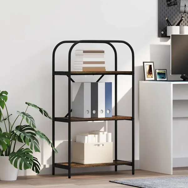 Étagère Chêne fumé 60 x 30 x 109 cm Bois d'ingénierie