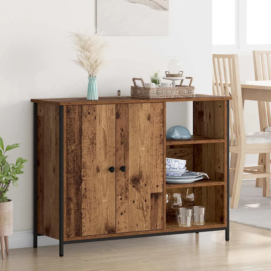 Buffet Bois Ancien 100 x 33 x 75 cm Bois d'ingénierie