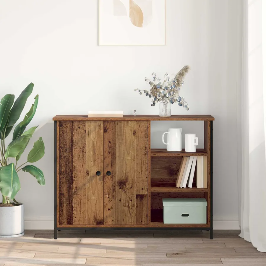 Buffet Bois Ancien 100 x 33 x 75 cm Bois d'ingénierie - 4