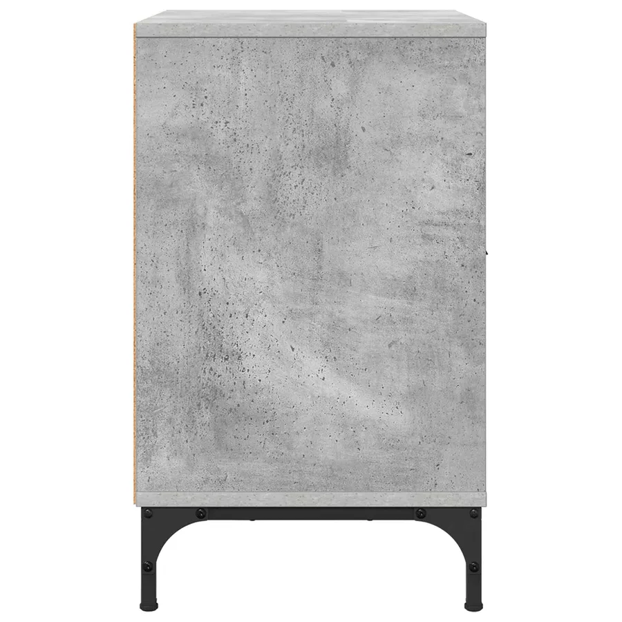 Cabinet de chevet Gris béton 49 x 36 x 61 cm Bois d'ingénierie - 7