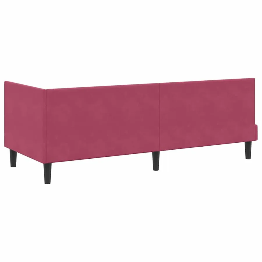 Cadre de lit d'angle avec matelas 2 pcs Vert Velours - 9