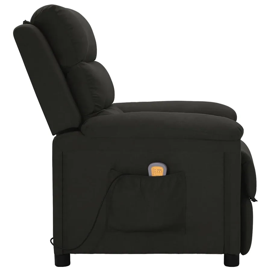 Fauteuil de massage Noir Tissu - 3