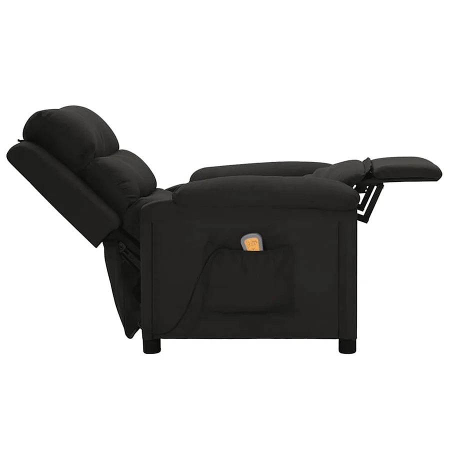 Fauteuil de massage Noir Tissu - 6