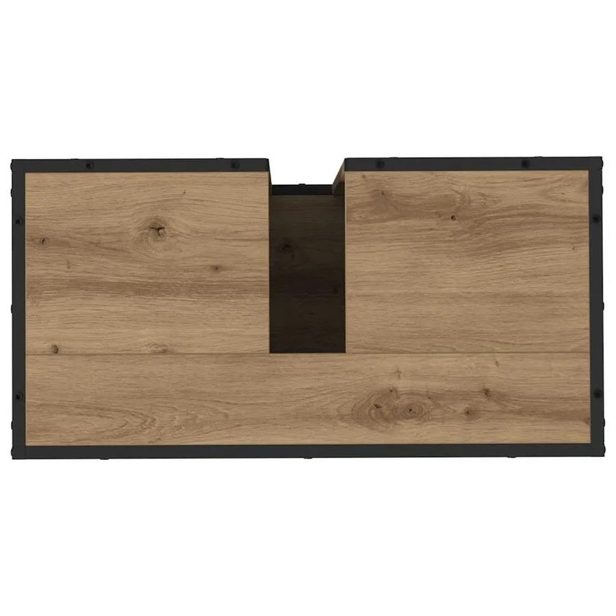 Ensemble de mobilier de salle de bain 4 pc Chêne artisanal - 11