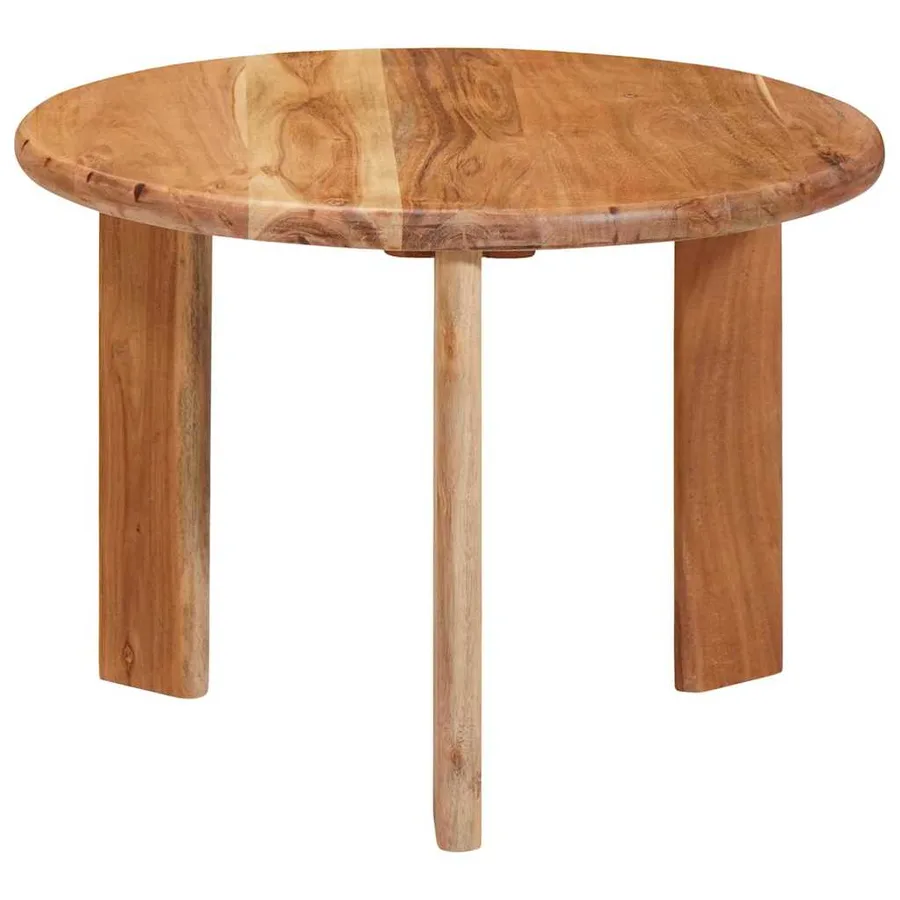 Tables basses gigognes 3 pcs Marron Bois d'Acacia Massif - 5