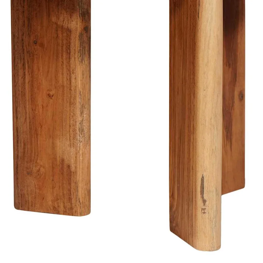 Tables basses gigognes 3 pcs Marron Bois d'Acacia Massif - 9