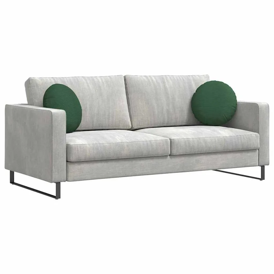 Coussins de siège 2 pcs Vert foncé Ø 40 cm - 3