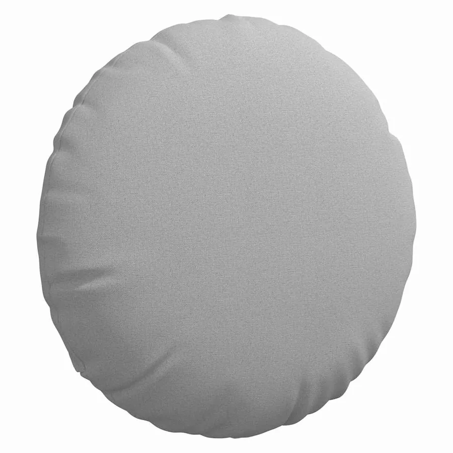 Coussins de siège 2 pcs Gris nuage Ø80 x 29 cm tissu - 5