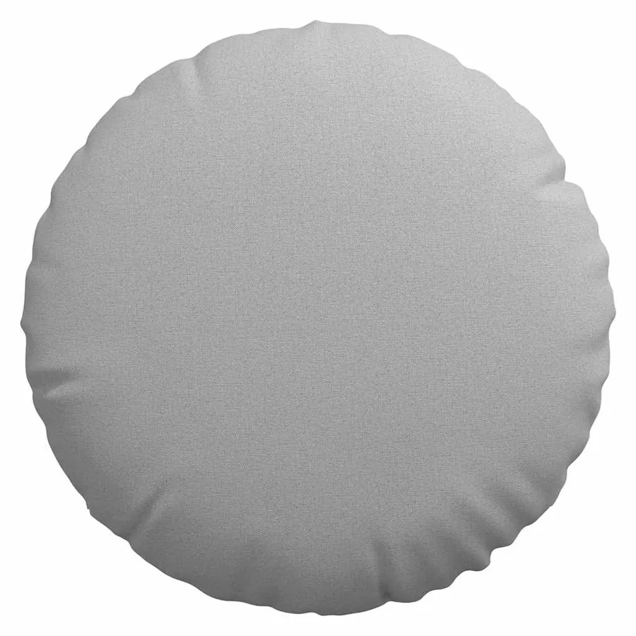 Coussins de siège 2 pcs Gris nuage Ø80 x 29 cm tissu - 6