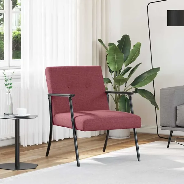 fauteuil Bordeaux tissu