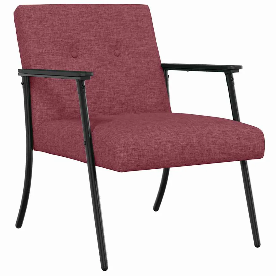 fauteuil Bordeaux tissu - 2