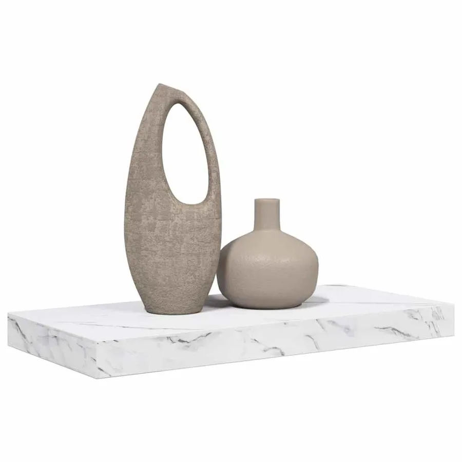 Étagère Murale Marbre blanc 50 x 23 x 4 cm Bois d'ingénierie - 3