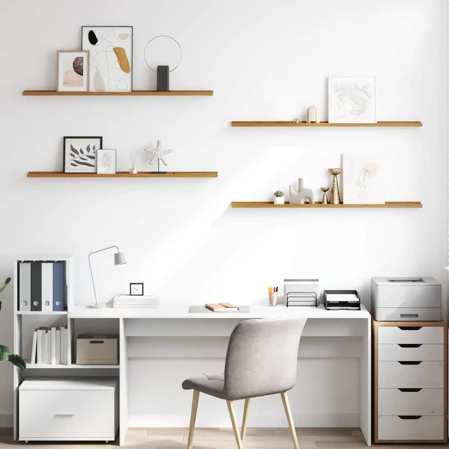Étagère Murale Montage mural 4 pcs Beige 115 x 9 x 3 cm - 4