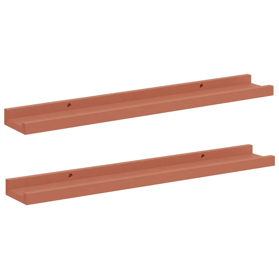 Étagère Murale Montage mural 2 pcs Rouge 60 x 9 x 3 cm - 2