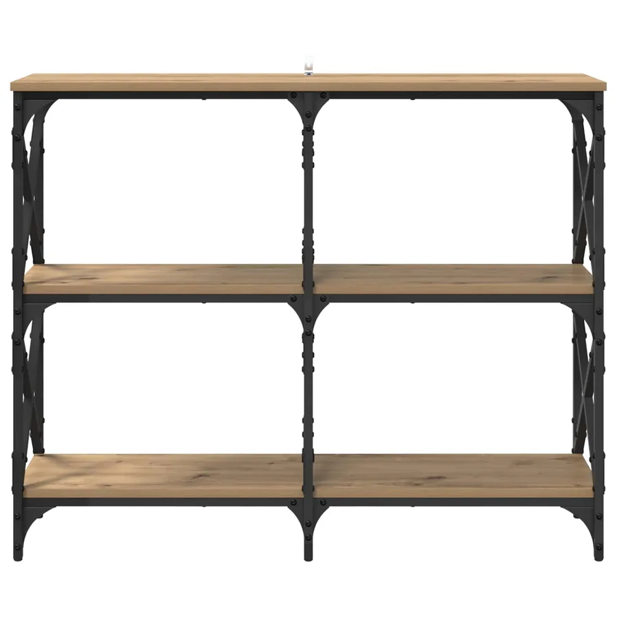 Table console Chêne artisanal 100 x 28 x 80,5 cm - 5