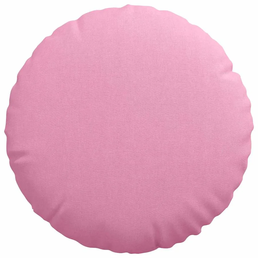 Coussins de siège 2 pcs Rose Ø40 x 13 cm tissu - 6