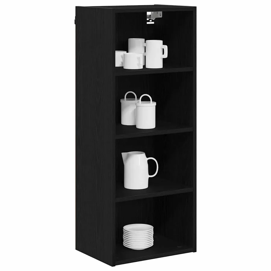 Armoire suspendue avec stockage Chêne noir 40 x 29,5 x 100 cm - 3