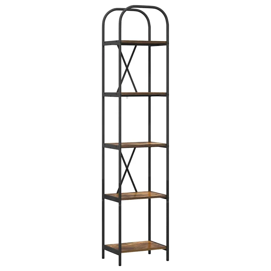Étagère Chêne fumé 40 x 30 x 183 cm Bois d'ingénierie - 2