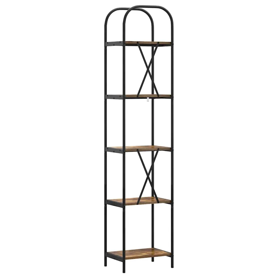 Étagère Chêne fumé 40 x 30 x 183 cm Bois d'ingénierie - 7