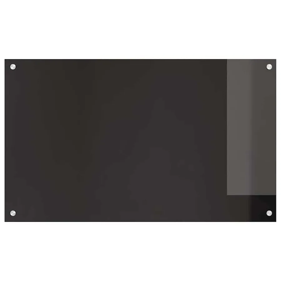 Crédence de cuisine 2 pcs Noir 100 x 60 cm verre trempé - 4