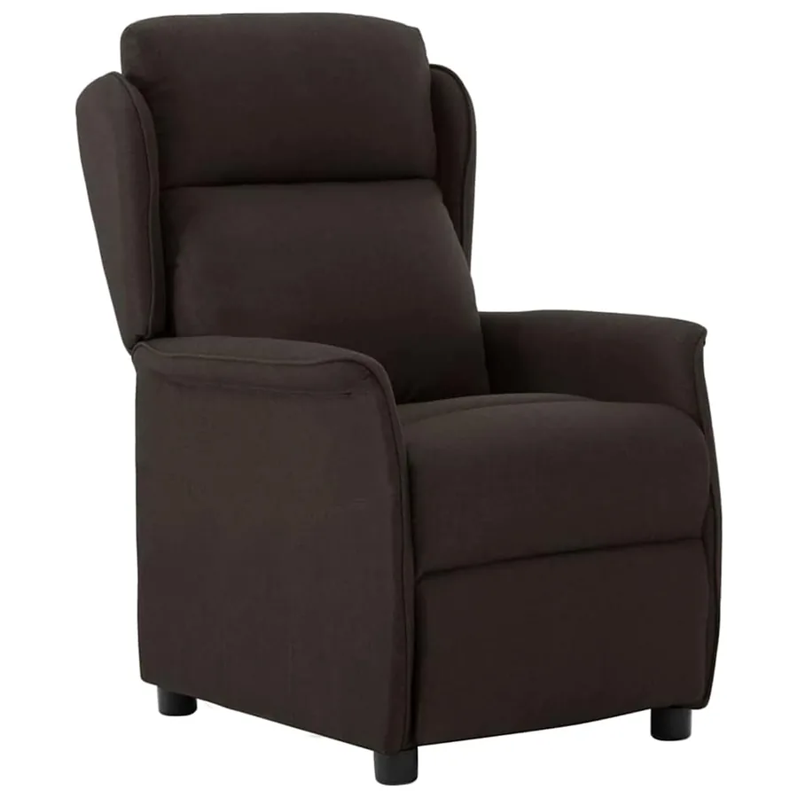 Fauteuil inclinable Marron foncé 66.5 x 94 x 101.5 cm Polyester