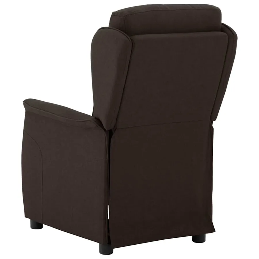 Fauteuil inclinable Marron foncé 66.5 x 94 x 101.5 cm Polyester - 4