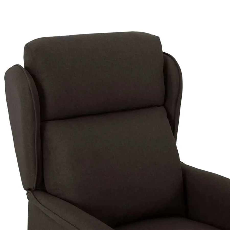 Fauteuil inclinable Marron foncé 66.5 x 94 x 101.5 cm Polyester - 5