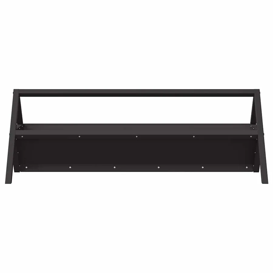 Trough d'alimentation pour le bétail Noir 111 x 76 x 38 cm - 5
