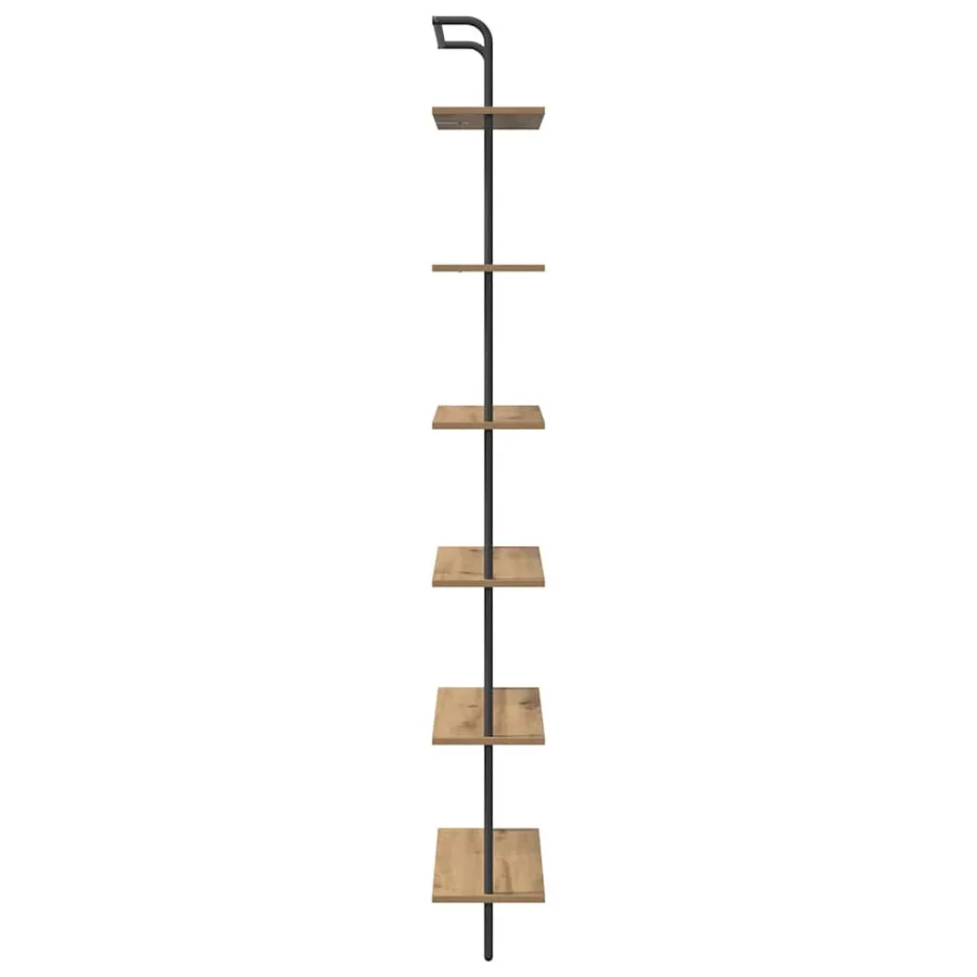 Étagère 6 niveaux 60 x 24 x 203 cm Bois d'ingénierie - 6