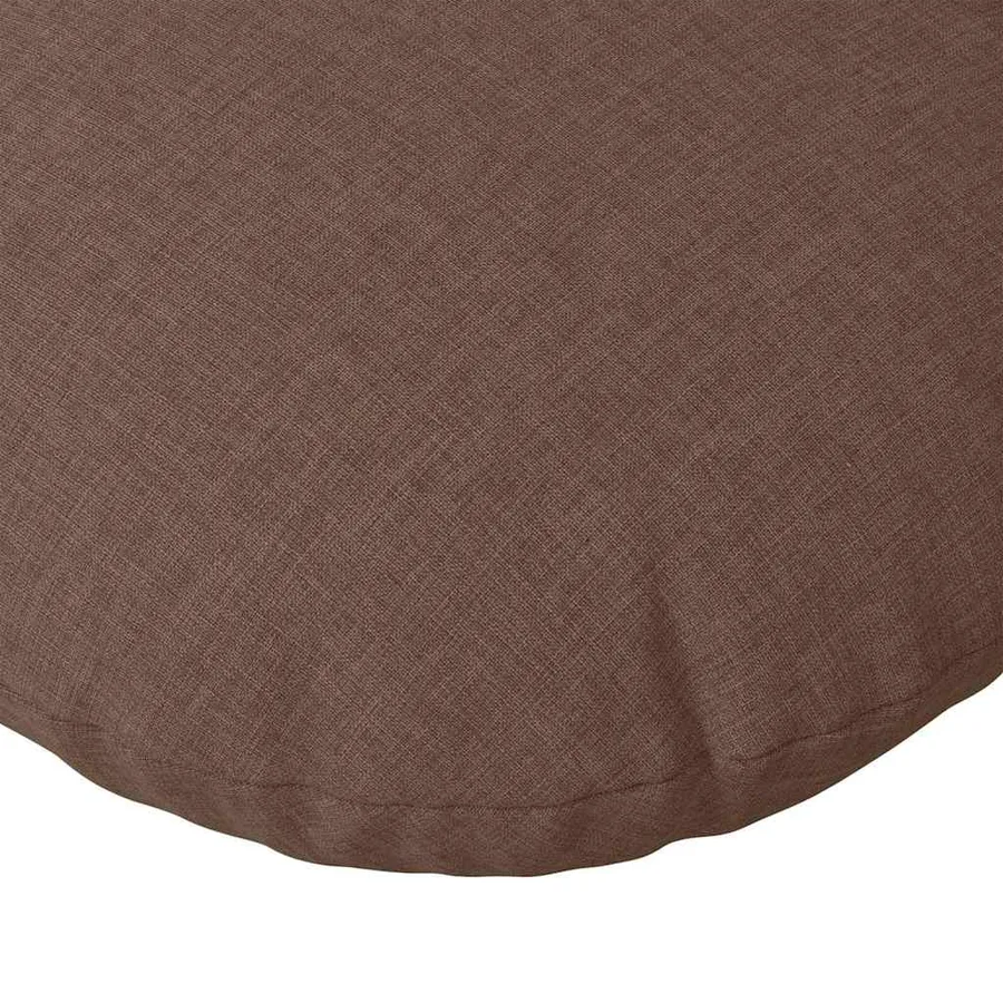 Coussins de siège 2 pcs Marron Ø50 x 19 cm tissu - 7