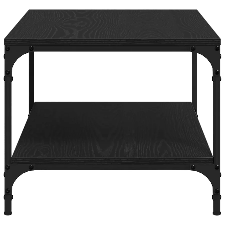 Table basse Chêne noir 82 x 50 x 40 cm Bois d'ingénierie - 6
