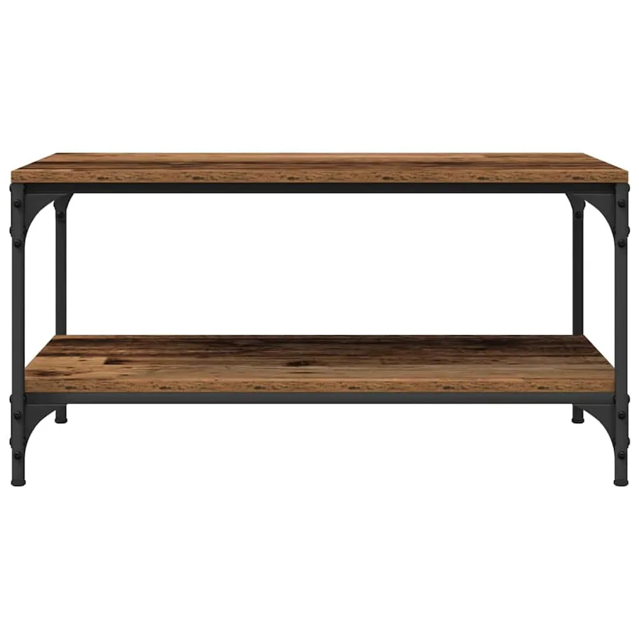 Table basse Bois Ancien 80 x 50 x 40 cm Bois d'ingénierie - 5