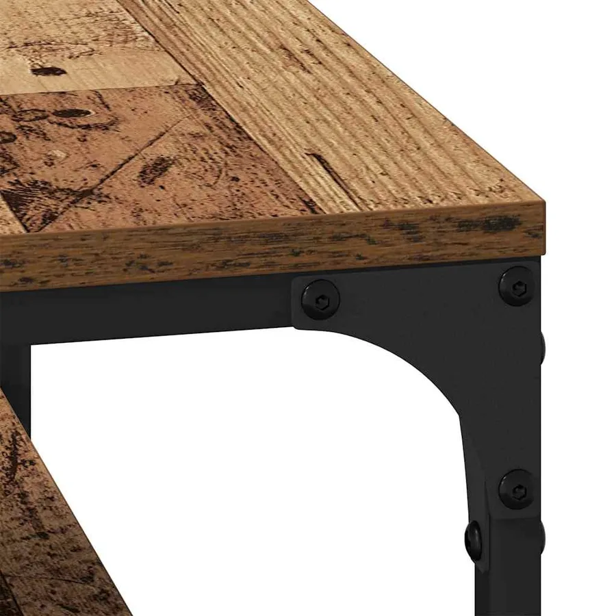 Table basse Bois Ancien 80 x 50 x 40 cm Bois d'ingénierie - 9