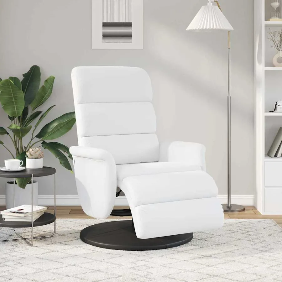 Fauteuil inclinable Blanc 98 x 71 x 106 cm PU - 3
