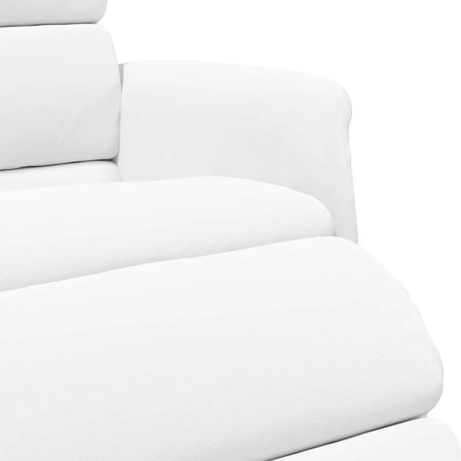 Fauteuil inclinable Blanc 98 x 71 x 106 cm PU - 7