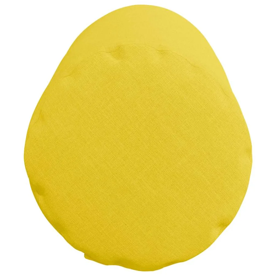 Coussins d'accent 2 pcs Jaune clair Ø 25 x 70 cm tissu - 7