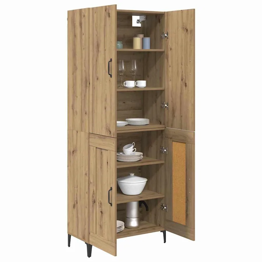 Haut Armoire Chêne artisanal 69,5 x 34 x 180 cm - 3