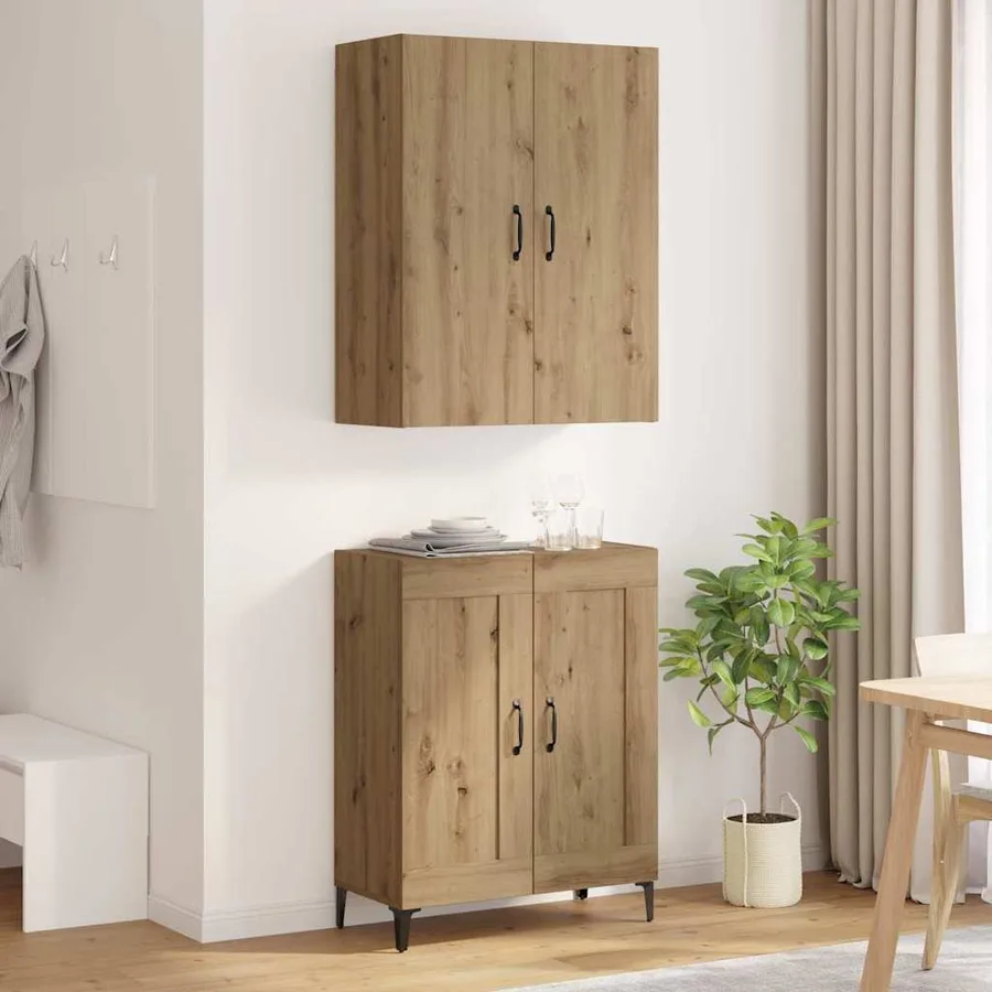 Haut Armoire Chêne artisanal 69,5 x 34 x 180 cm - 4