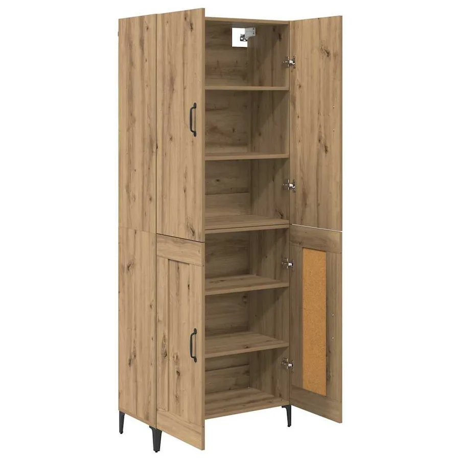 Haut Armoire Chêne artisanal 69,5 x 34 x 180 cm - 5
