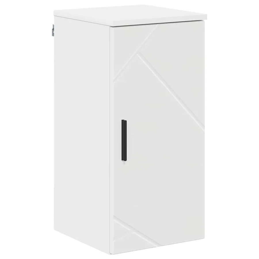 Ensemble de mobilier de salle de bain avec tiroir 5 pcs Blanc - 10