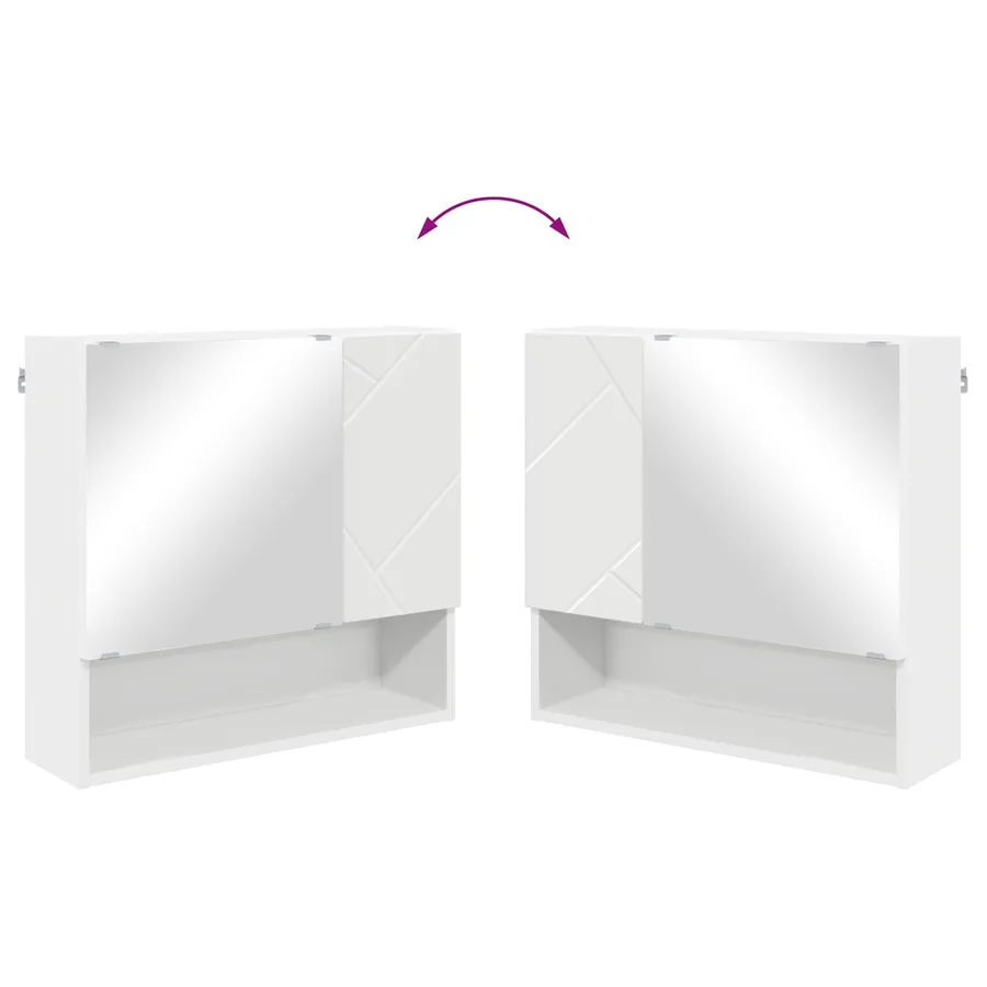 Ensemble de mobilier de salle de bain avec tiroir 5 pcs Blanc - 14
