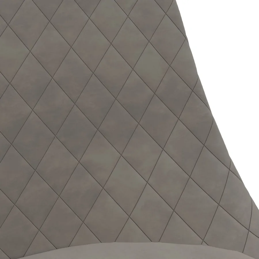 Chaises à manger pivotantes lot de 4 Gris clair Velours - 8