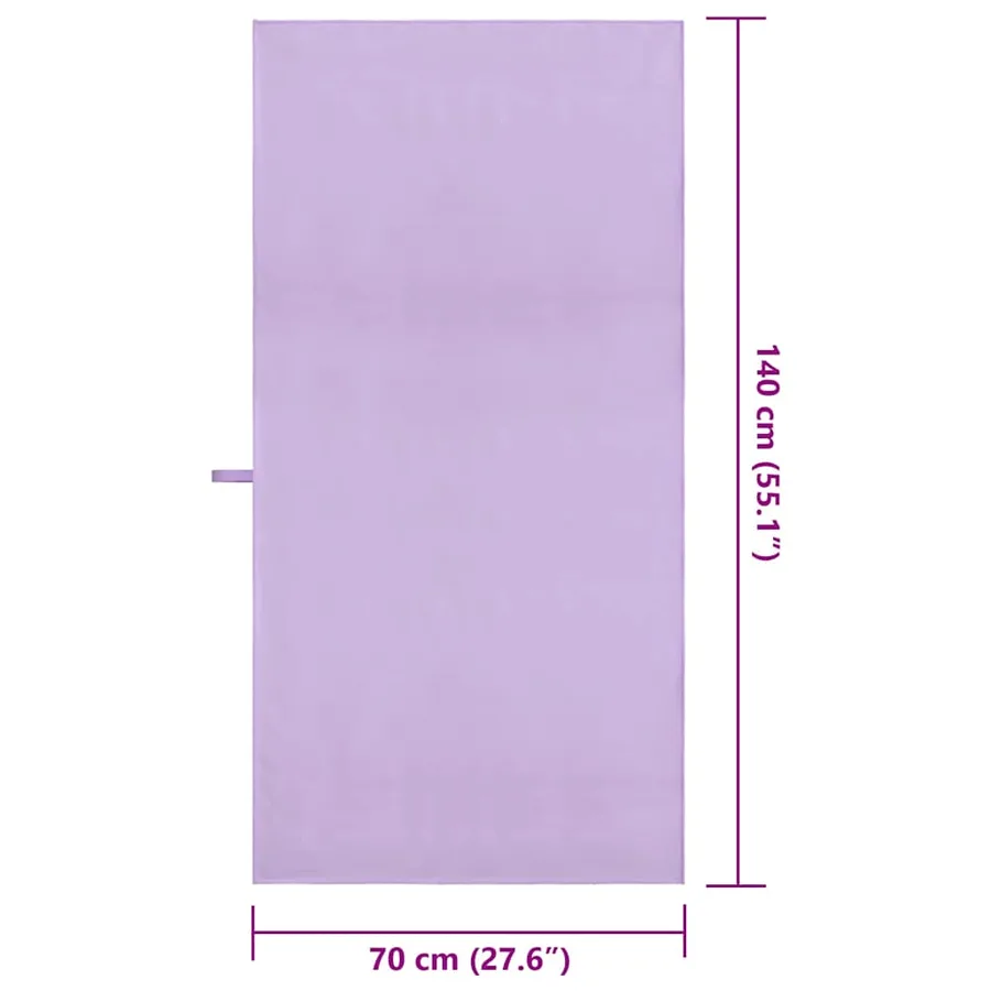 Serviettes de sport 2 pcs Violet 140 x 70 cm - 8
