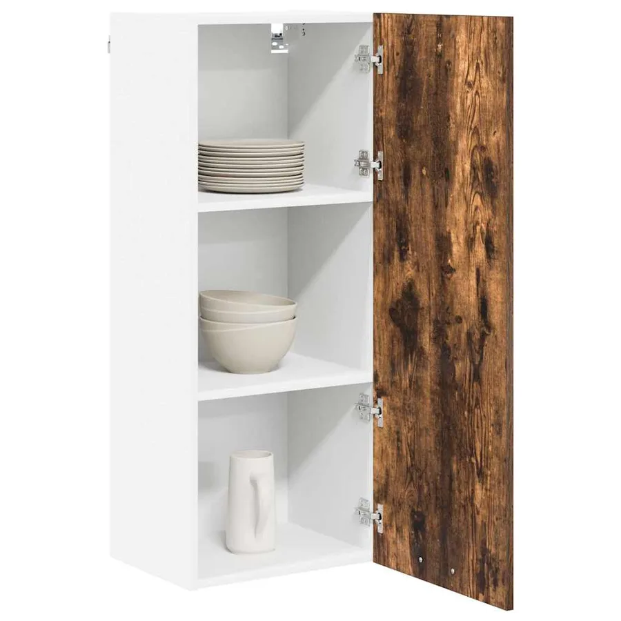 Armoire suspendue Chêne fumé 40 x 31 x 100 cm Bois d'ingénierie - 3