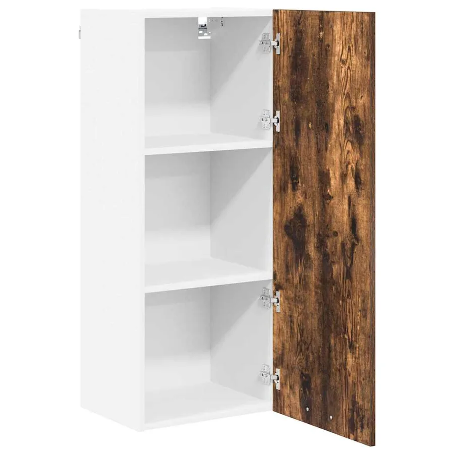Armoire suspendue Chêne fumé 40 x 31 x 100 cm Bois d'ingénierie - 5