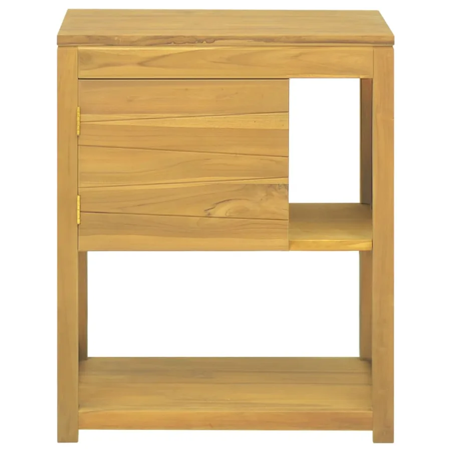 Armoire de salle de bain 60x40x75 cm bois de teck solide - 2
